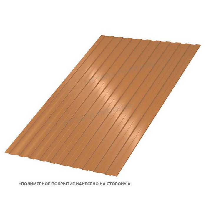 Профлист Металл Профиль С-8 0,5 AGNETA® Copper/Copper/Медный/Медный A
